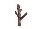 Rustic Copper Cast Iron Tree Branch Double Decorative Metal Wall Hooks 7.5""