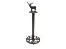 Cast Iron Moose Bathroom Extra Toilet Paper Stand 16""