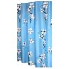 Flower Shower Curtains Blue Shower Curtain Waterproof Curtain, 180x180 cm