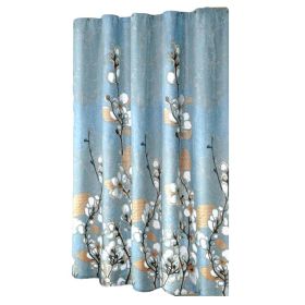 Magnolia Flower Pattern Shower Curtain Waterproof Bathroom Curtain, 180x180 cm