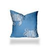 CRABBY Indoor/Outdoor Soft Royal Pillow, Sewn Closed, 12x12