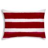 CABANA MEDIUM Raspberry Indoor/Outdoor Pillow - Sewn Closure