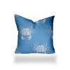 CRABBY Indoor/Outdoor Soft Royal Pillow, Zipper Cover w/Insert, 17x17