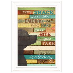 "I'll Be Watching You" By Marla Rae, Ready to Hang Framed Print, White Frame