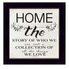 "Home - the Story of Who We Are" by Cindy Jacobs, Ready to Hang Framed Print, Black Frame