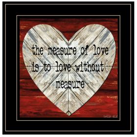 "Measure of Love" by Cindy Jacobs, Ready to Hang Framed Print, Black Frame