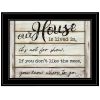 "Our House is Lived In" by Cindy Jacobs, Ready to Hang Framed Print, Black Frame