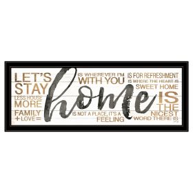 "Home" by Marla Rae, Ready to Hang Framed Print, Black Frame