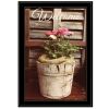 "Welcome Roses" by Anthony Smith, Ready to Hang Framed Print, Black Frame