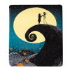 Nightmare Before Christmas; Starry Night Oversized Silk Touch Sherpa Throw Blanket; 60" x 80"