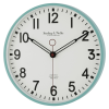 Mainstays Indoor 11.5" Round Mint Green Arabic Retro Schoolhouse Analog Wall Clock