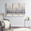 Hand Embellished 3-Piece Canvas Wall Art Set