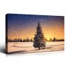 Framed Canvas Wall Art Decor Painting For Chrismas, Chrismas Tree in Dawn Chrismas Gift Painting For Chrismas Gift, Decoration For Chrismas Eve Office