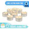 Stonebriar Unscented Long Burning Tealight Candles with 6-7 Hour Burn Time, 50 Pack, White