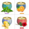 YIWER Scented Candles Gifts Set for Women: 4 PCS Aromatherapy Soy Wax Candles for Home Fragrance Stress Relief Candles for Bathtub, Yoga, Sleeping, Bi