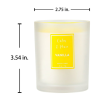 Briful Vanilla Scented Candles Long Lasting Glass Jar Soy Candle for Stress Relief,Candle Wax 6 oz White