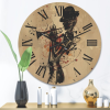 Designart 'Girl Playing Jazz Trumpet' Modern Wood Wall Clock