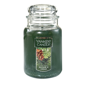 Yankee Candle Balsam & Cedar - 22 oz Original Large Jar Scented Candle