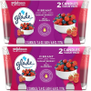 Glade Jar Candle 2 CT, Radiant Berries & Wild Raspberry, 6.8 OZ. Total, Air Freshener, Wax Infused with Essential Oils