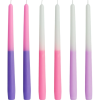 FCMSHAMD 10'' Lavender Scented Taper Candles - Dripless (6 Pack)