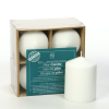 Hosley Set of 4, 4 inch High, White Unscented Pillar Candles