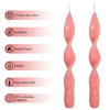 FCMSHAMD 8.8'' Pink Taper Candles - Unscented Dripless(2 Pack)