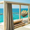 2 pcs W54xL84in Outdoor Patio Curtain/Coffee Liqueur