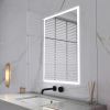 32 x 24 in. Rectangular Frameless Wall-Mount Anti-Fog LED Light Bathroom Vanity Mirror