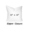 FLASHITTE Indoor/Outdoor Soft Royal Pillow, Zipper Cover w/Insert, 12x12