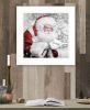 "Santa's Little Friends" by Bluebird Barn, Ready to Hang Framed Print, White Frame