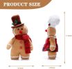 2PCS Gingerbread Plush Stuffed Animal,Christmas Plush Toys