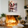 Framed Canvas Wall Art Decor Painting For Chrismas, Smiling Santa Claus Painting For Chrismas Gift, Decoration For Chrismas Eve Office Living Room, Be