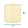 Stonebriar Unscented 3" x 3" 1-Wick Ivory Pillar Candles, 6 Pack