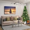 Framed Canvas Wall Art Decor Painting For Chrismas, Chrismas Tree in Dawn Chrismas Gift Painting For Chrismas Gift, Decoration For Chrismas Eve Office