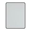 32 x 24 in. Rectangular Black Framed Wall-Mount Anti-Fog LED Light Bathroom Vanity Mirror