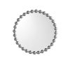 Beaded Round Wall Mirror 27"D