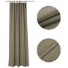 2 pcs W54xL84in Outdoor Patio Curtain/Coffee Liqueur