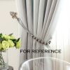 2 Pieces Flannel Curtain Tie Backs Decorative Rope Curtain Holdbacks Window Hold Curtains Drape Tie Backs, Pink