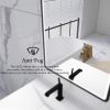 32 x 24 in. Rectangular Black Framed Wall-Mount Anti-Fog LED Light Bathroom Vanity Mirror