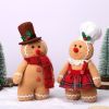 2PCS Gingerbread Plush Stuffed Animal,Christmas Plush Toys