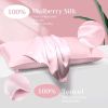 Lacette Silk Pillowcase 2 Pack for Hair and Skin, 100% Mulberry Silk, Double-Sided Silk Pillow Cases with Hidden Zipper (Light Pink, Queen Size: 20" x