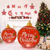 Christmas Ball 2Pcs Outdoor Decorations Extra Large PVC Balls With Joy Tree Hohoho Patterns