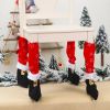 4 Pcs Christmas Table Leg Covers Socks Xmas Chair Leg Covers