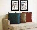 "Life / Home" 2-Piece Vignette by Robin-Lee Vieira, Black Frame