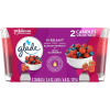 Glade Jar Candle 2 CT, Radiant Berries & Wild Raspberry, 6.8 OZ. Total, Air Freshener, Wax Infused with Essential Oils