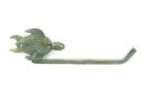 Antique Bronze Cast Iron Sea Turtle Hand Towel Holder 10""