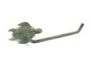 Antique Bronze Cast Iron Sea Turtle Hand Towel Holder 10""