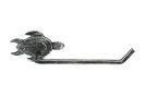 Antique Silver Cast Iron Sea Turtle Hand Towel Holder 10""