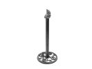 Rustic Silver Cast Iron Sitting Owl Bathroom Extra Toilet Paper Stand 16""