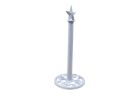 Whitewashed Cast Iron Texas Star Bathroom Extra Toilet Paper Stand 16""